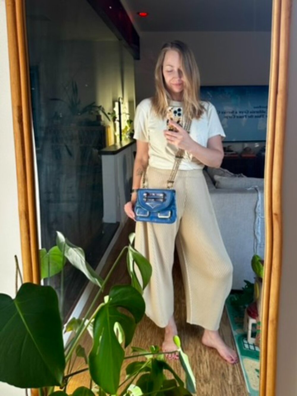 CHLOE | Extremely Rare Chloé Snakeskin Triple Chain Crossbody Bag in Royal Blue - Picture 13 of 13